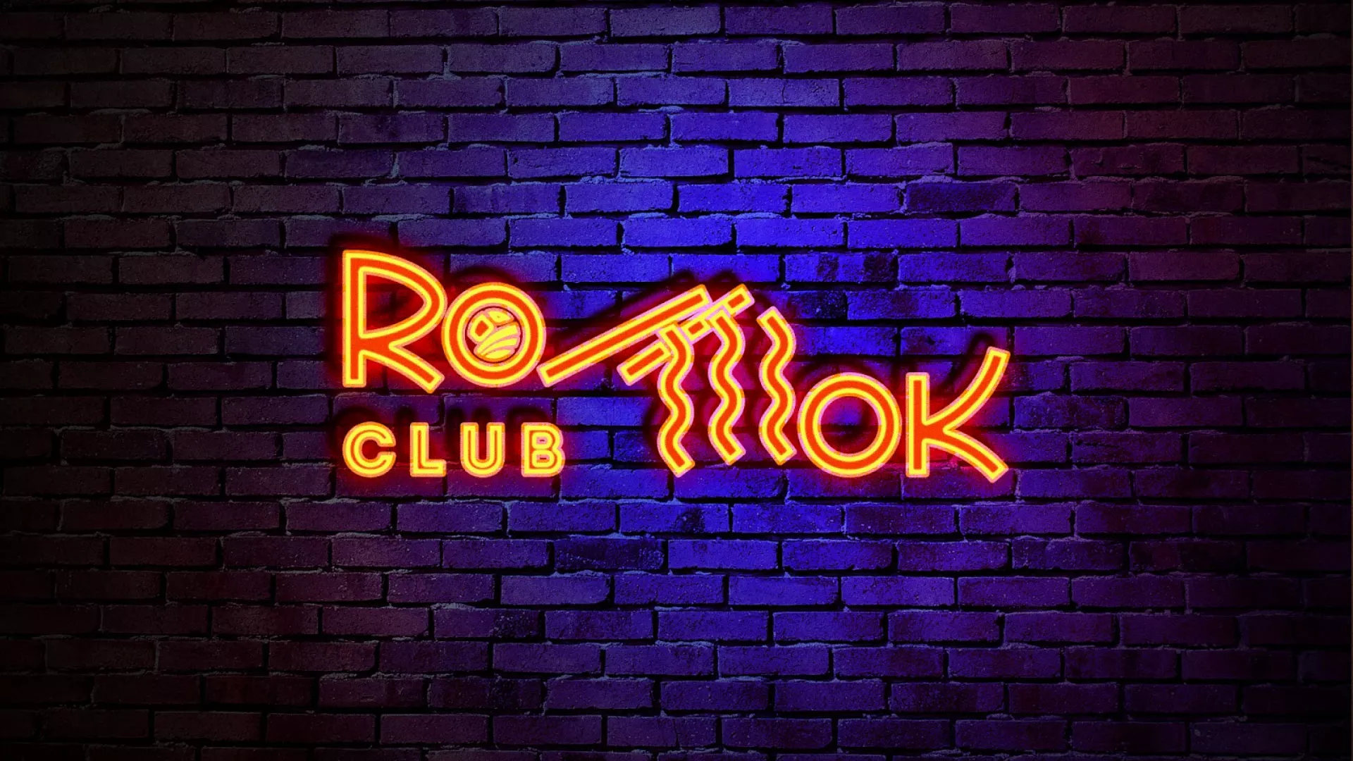Разработка интерьерной вывески суши-бара «Roll Wok Club» в Ужуре